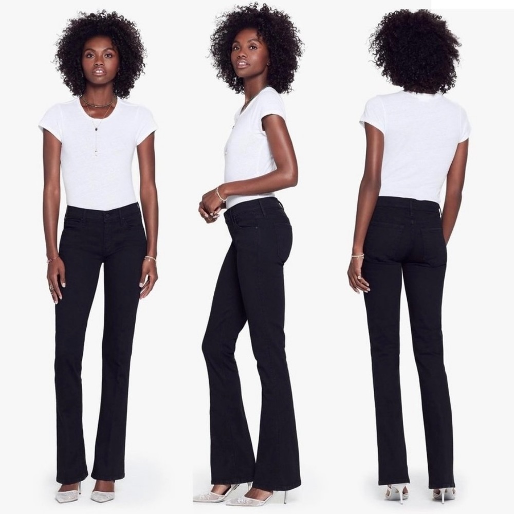 MOTHER DENIM Runaway Skinny Dipping Flared Jeans